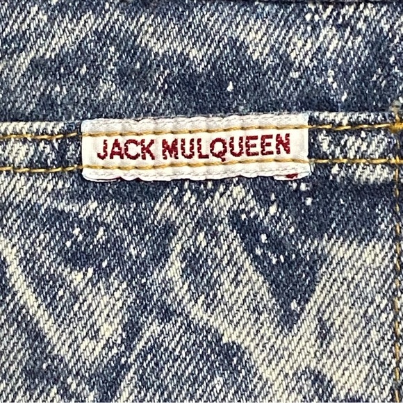 Vintage Jack MulQueen Women’s Acid Washed High Waist Denim Mom Jeans Size 38x32 - Picture 3 of 9